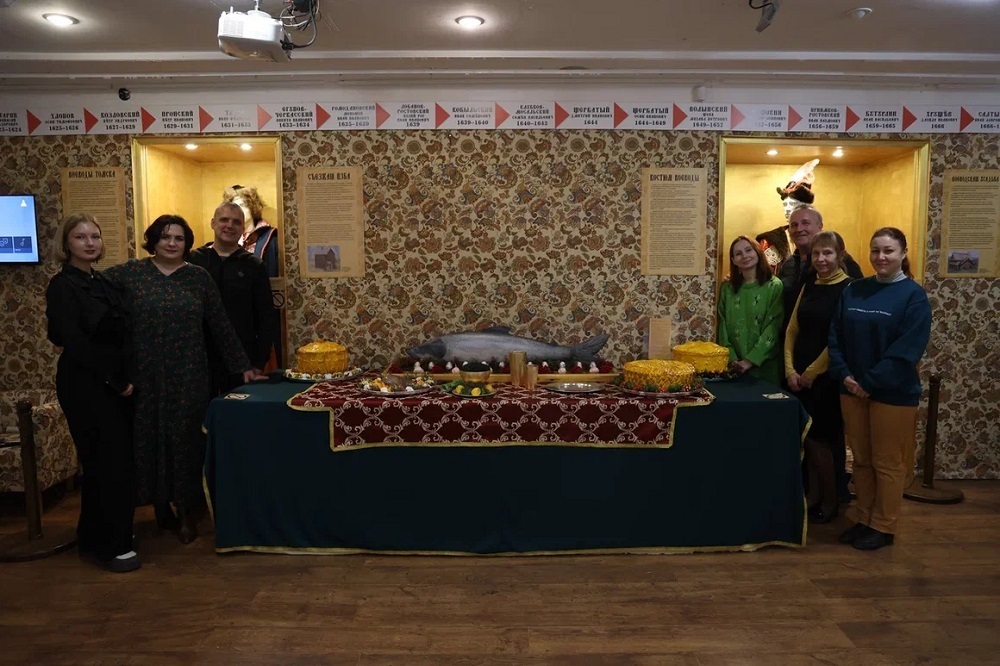 A voivode's feast recreated at the Tomsk museum.