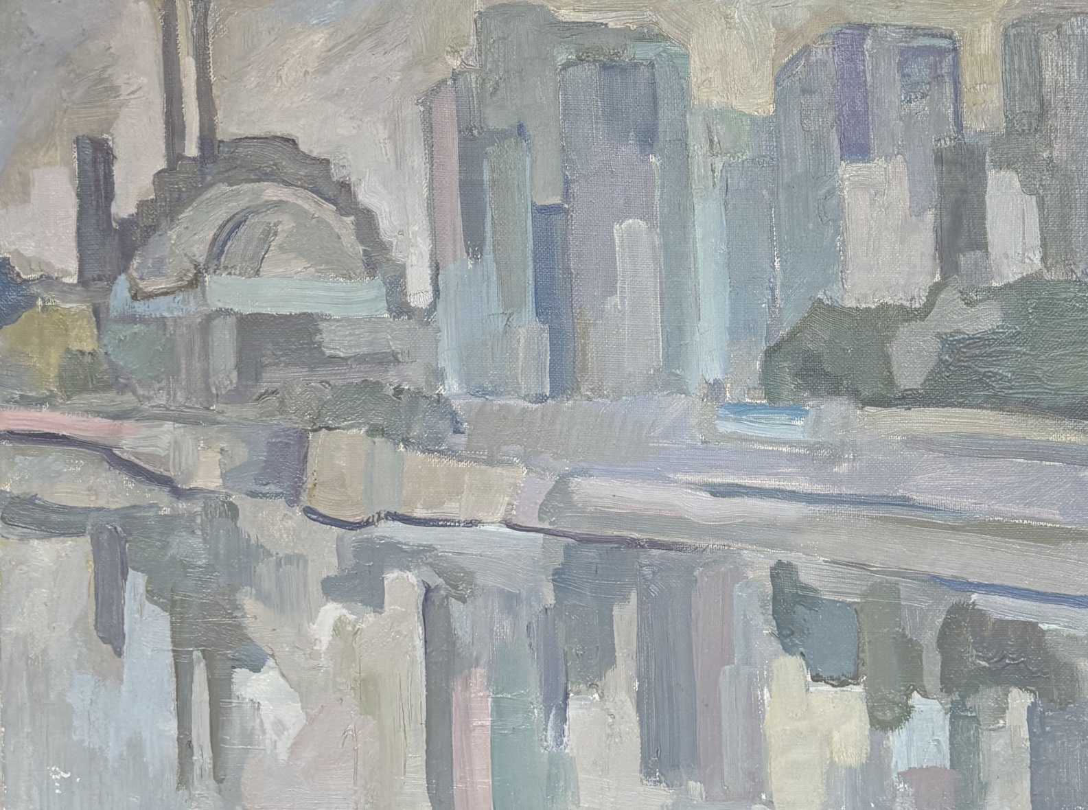 Ю.Ларин. Дом на Набережной. 1973