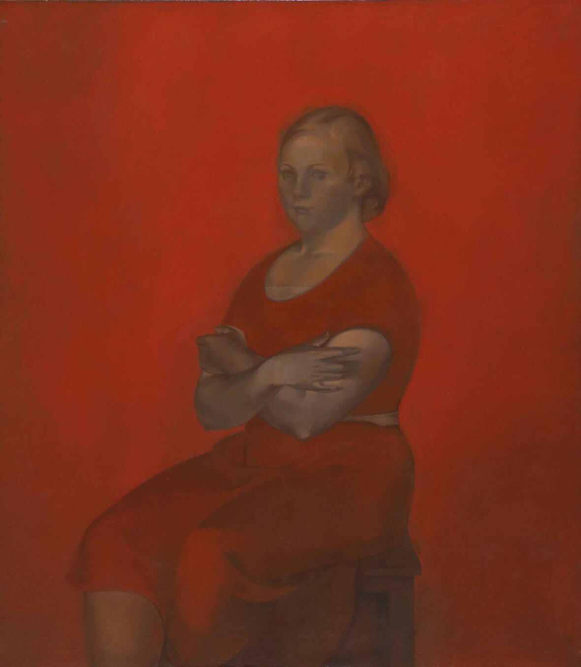 Соломон Никритин. «Портрет девушки в красном». 1935. © ГМИ Каракалпакстана им. И.В. Савицкого Соломон Никритин. «Портрет девушки в красном». 1935. © ГМИ Каракалпакстана им. И.В. Савицкого