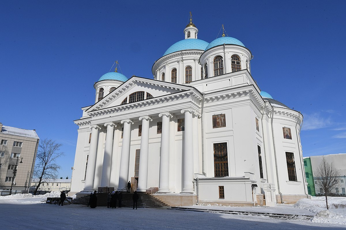 Собор Казанской иконы Божией Матери (на месте Казанского Богородицкого монастыря). Фото: tatarstan.ru. Собор Казанской иконы Божией Матери (на месте Казанского Богородицкого монастыря). Фото: tatarstan.ru.