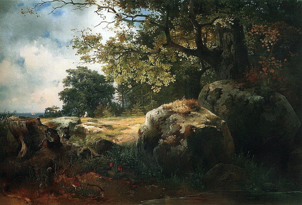 Алексей Саврасов. Вид в окрестностях Ораниенбаума. 1854 г.
