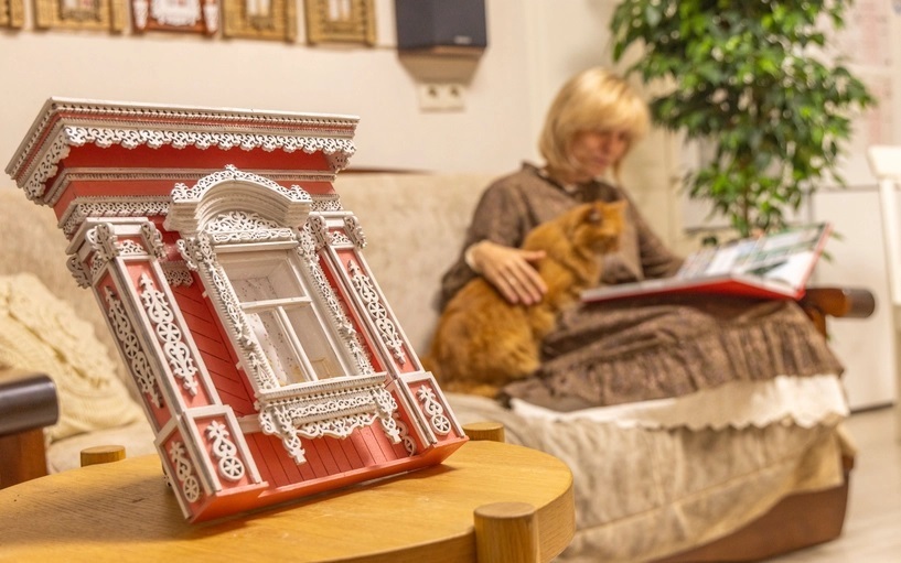 Деревянная сборная модель наличника. Фото: nalichniki.com