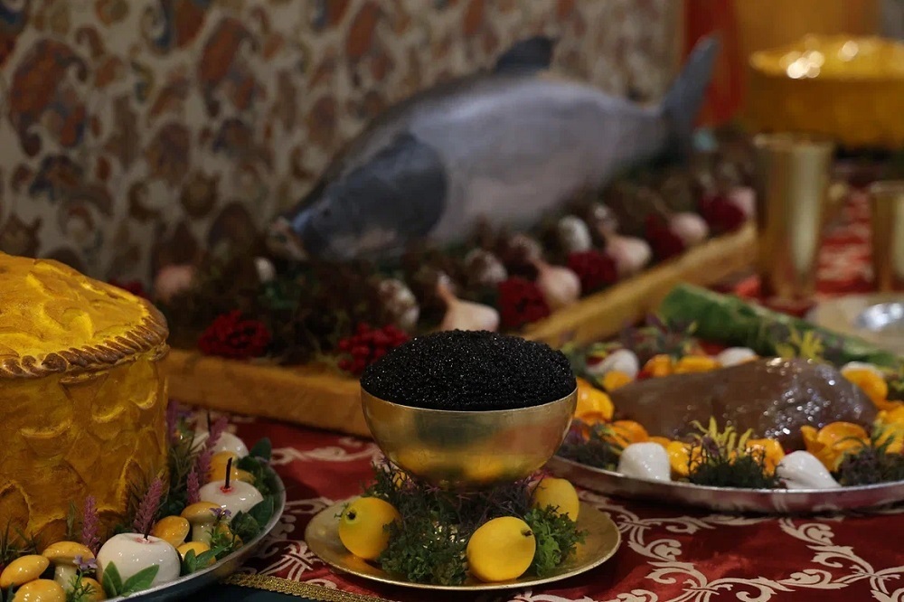 A voivode's feast recreated at the Tomsk museum.