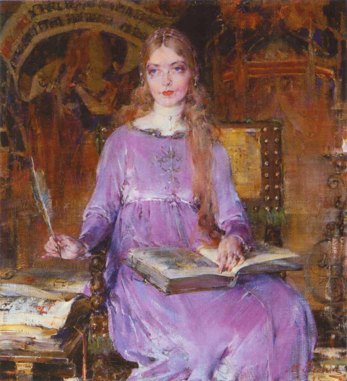 Николай Фешин – Портрет Лилиан Гиш в роли Ромолы (1925) Николай Фешин – Портрет Лилиан Гиш в роли Ромолы (1925)