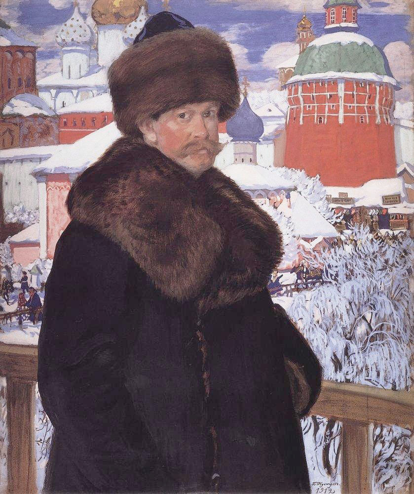 Б.М. Кустодиев. Автопортрет. 1912 г. Б.М. Кустодиев. Автопортрет. 1912 г.