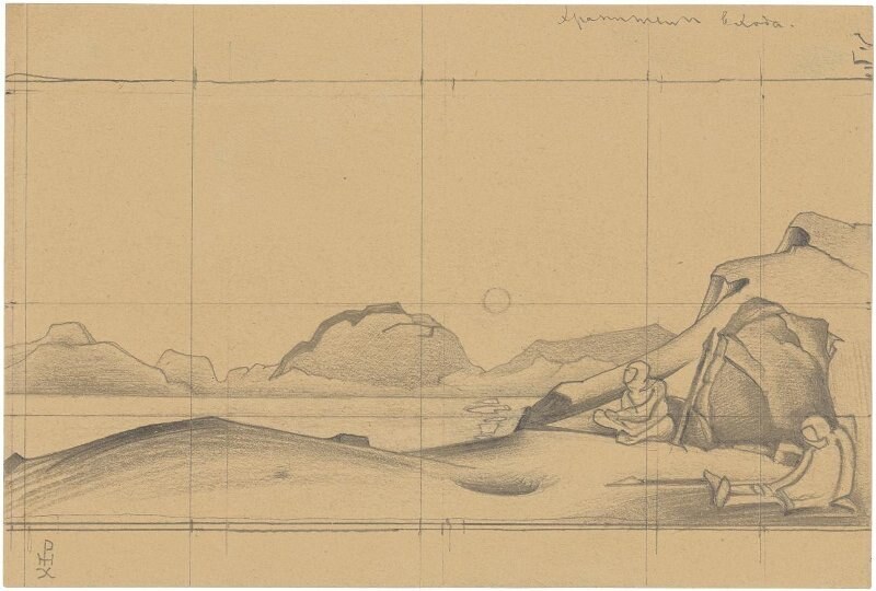 素描画"入口的守护者"
