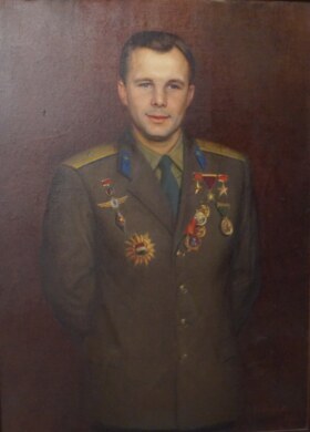 Александр Шилов. Портрет Юрия Гагарина, 1974