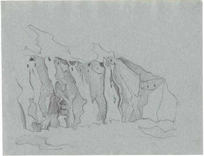 铅笔素描的专辑。 圣达菲（美国）。