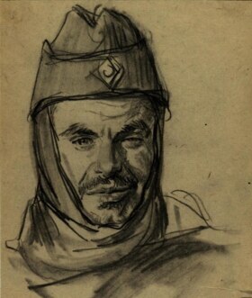 The first prisoner. Drawing