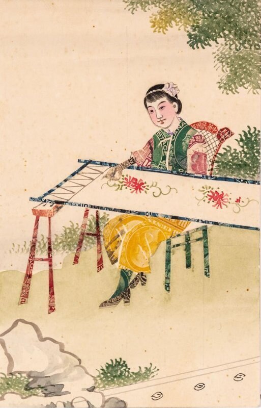 邮票贴花图案明信片