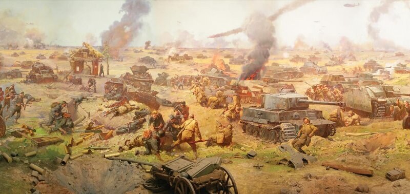 The Battle of Kursk. The painting