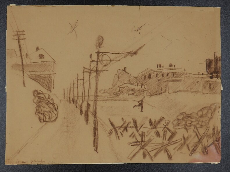 Александр Дейнека. Тревога. Декабрь 1941