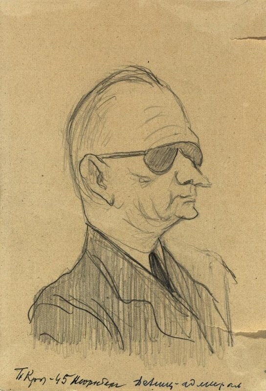 Admiral Doenitz. Drawing