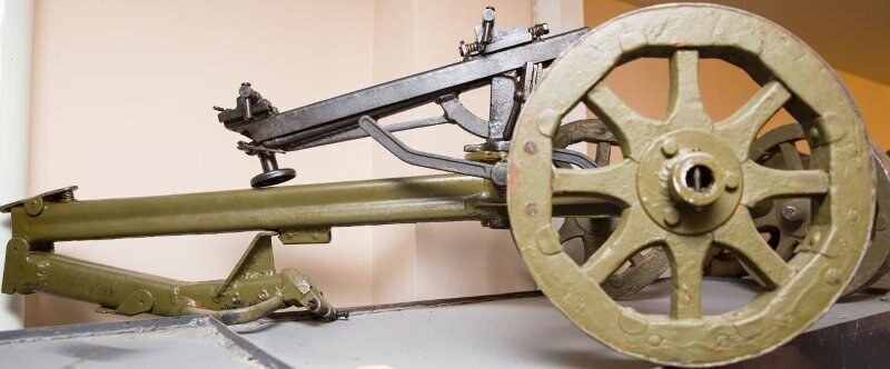 Machine tool, wheeled model 1943. 7.62mm heavy machine gun system Goryunov model 1943.